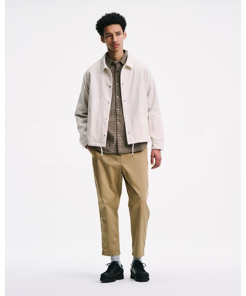 SOPHNET.(ソフネット)の「LIGHT MELTON WOOL COACH JACKET(ブルゾン・メンズ・チャコールグレー/オフホワイト/ブラック・2/3/4/1/5)」の20枚目の写真