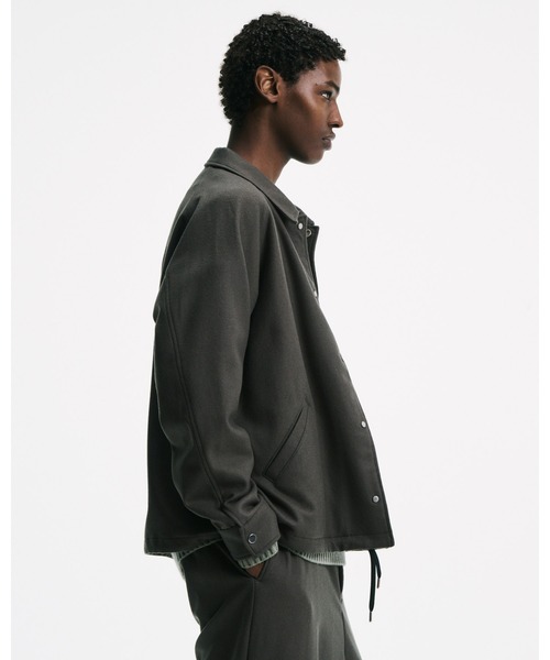 SOPHNET.(ソフネット)の「LIGHT MELTON WOOL COACH JACKET(ブルゾン・メンズ・チャコールグレー/オフホワイト/ブラック・2/3/4/1/5)」の19枚目の写真