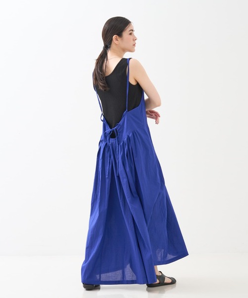 collex（コレックス）の「インド綿 キャミワンピース（ワンピース・レディース・ブラック/ブルー・フリー）」の6枚目の写真