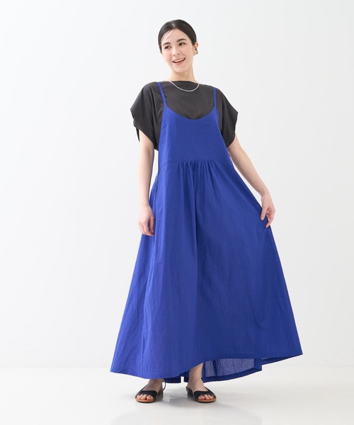 collex（コレックス）の「インド綿 キャミワンピース（ワンピース・レディース・ブラック/ブルー・フリー）」の7枚目の写真