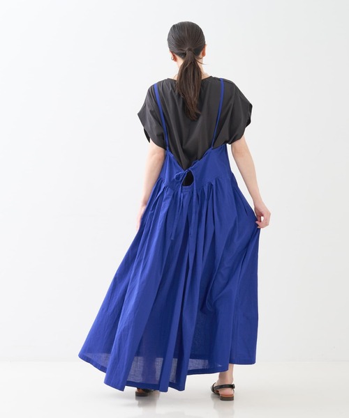 collex（コレックス）の「インド綿 キャミワンピース（ワンピース・レディース・ブラック/ブルー・フリー）」の9枚目の写真