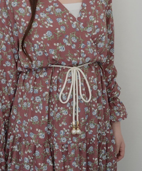 VIBGYOR Women（ヴィブジョー　ウィメン）の「【resonance】パール付き シンプルデザイン ウエストマーク 細ロープベルト【マルチウェイ】（ベルト・レディース・ブラウン/オフホワイト/ネイビー/ベージュ/ブラック・FREE）」の6枚目の写真