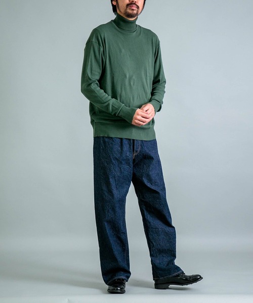 gicipi（ジチピ）の「[gicipi] TIGRE ティーグラ （2502A）/ タートルネック リラックスフィット（ニット/セーター・メンズ・テラコッタ/グリーン/ブラック/グレー・4/5）」の7枚目の写真