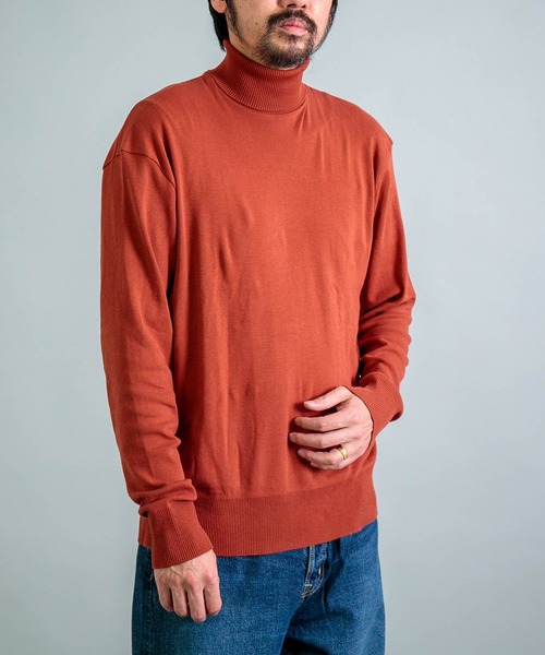 gicipi（ジチピ）の「[gicipi] TIGRE ティーグラ （2502A）/ タートルネック リラックスフィット（ニット/セーター・メンズ・テラコッタ/グリーン/ブラック/グレー・4/5）」の12枚目の写真