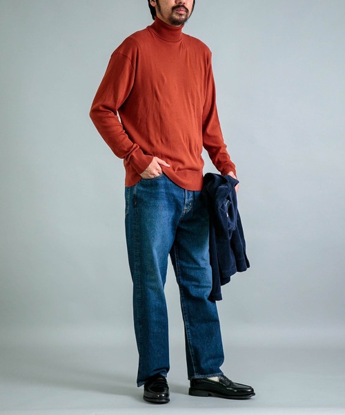 gicipi（ジチピ）の「[gicipi] TIGRE ティーグラ （2502A）/ タートルネック リラックスフィット（ニット/セーター・メンズ・テラコッタ/グリーン/ブラック/グレー・4/5）」の14枚目の写真