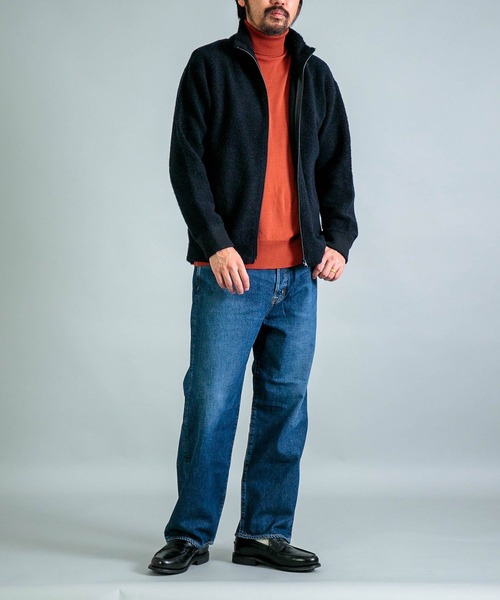 gicipi（ジチピ）の「[gicipi] TIGRE ティーグラ （2502A）/ タートルネック リラックスフィット（ニット/セーター・メンズ・テラコッタ/グリーン/ブラック/グレー・4/5）」の18枚目の写真