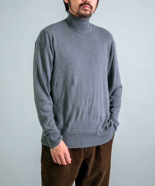 gicipi（ジチピ）の「[gicipi] TIGRE ティーグラ （2502A）/ タートルネック リラックスフィット（ニット/セーター・メンズ・テラコッタ/グリーン/ブラック/グレー・4/5）」の20枚目の写真