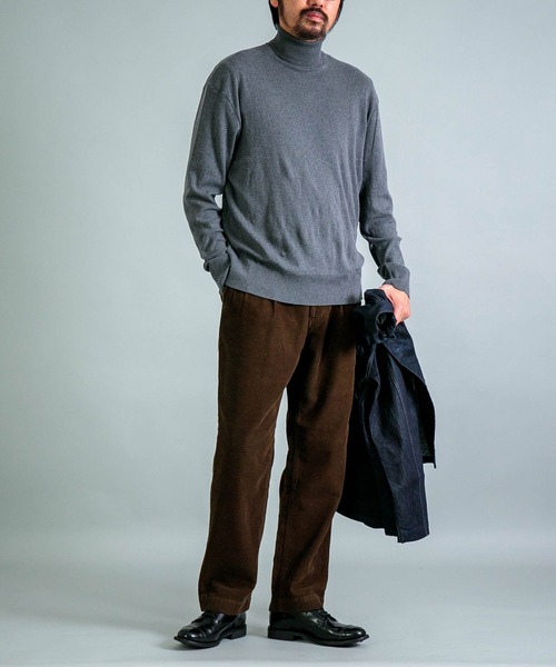 gicipi（ジチピ）の「[gicipi] TIGRE ティーグラ （2502A）/ タートルネック リラックスフィット（ニット/セーター・メンズ・テラコッタ/グリーン/ブラック/グレー・4/5）」の22枚目の写真