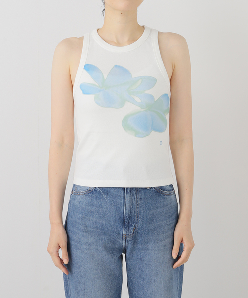 JOINT WORKS（ジョイントワークス）の「PISCESS/パイシスFlower Sleeveless Top（Tシャツ/カットソー・レディース・グレー/ブルー/ピンク・FREE）」の21枚目の写真