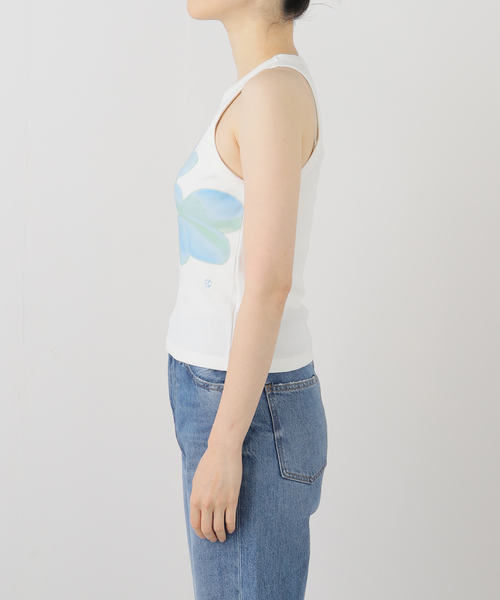 JOINT WORKS（ジョイントワークス）の「PISCESS/パイシスFlower Sleeveless Top（Tシャツ/カットソー・レディース・グレー/ブルー/ピンク・FREE）」の22枚目の写真