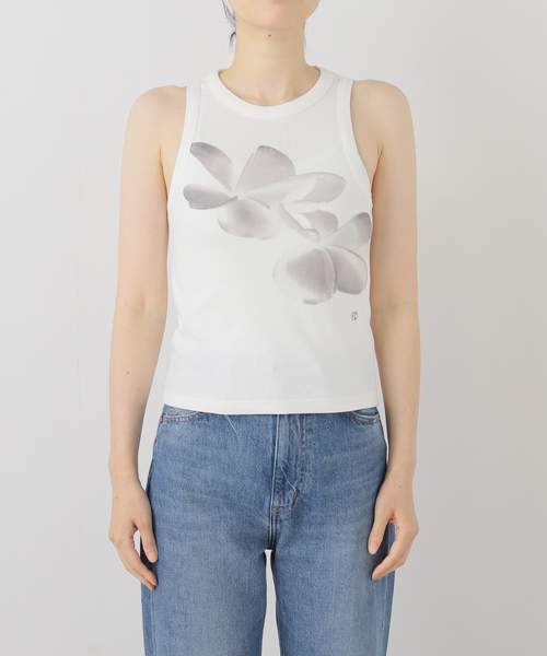 JOINT WORKS（ジョイントワークス）の「PISCESS/パイシスFlower Sleeveless Top（Tシャツ/カットソー・レディース・グレー/ブルー/ピンク・FREE）」の5枚目の写真