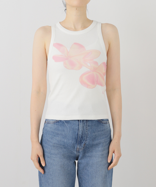 JOINT WORKS（ジョイントワークス）の「PISCESS/パイシスFlower Sleeveless Top（Tシャツ/カットソー・レディース・グレー/ブルー/ピンク・FREE）」の4枚目の写真