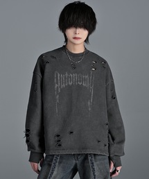 【ADRER即完商品】アドラー即完 犬プリント ブラウン スウェット M ADRER即完商品】アドラー即完 犬プリント ブラウン スウェット M