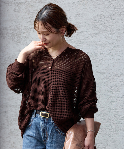 追加》ヘンリーメッシュニット（ニット/セーター）｜JOURNAL STANDARD