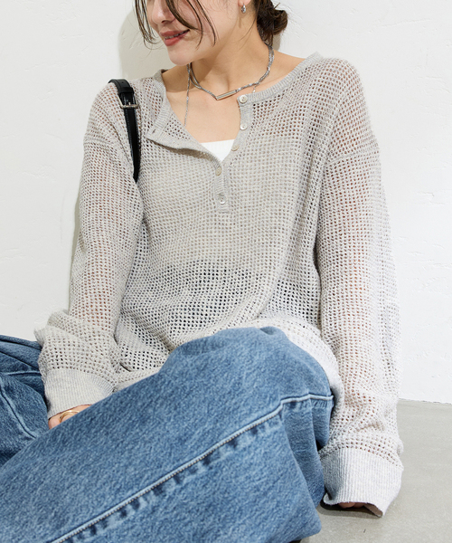 追加》ヘンリーメッシュニット（ニット/セーター）｜JOURNAL STANDARD