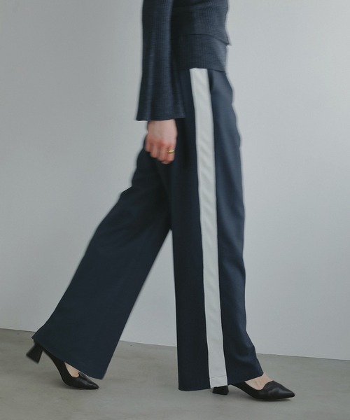 パンツ MANOF SIDE LINE SPORTS SATIN PANTS MANOF SIDE LINE SPORTS SATIN PANTS