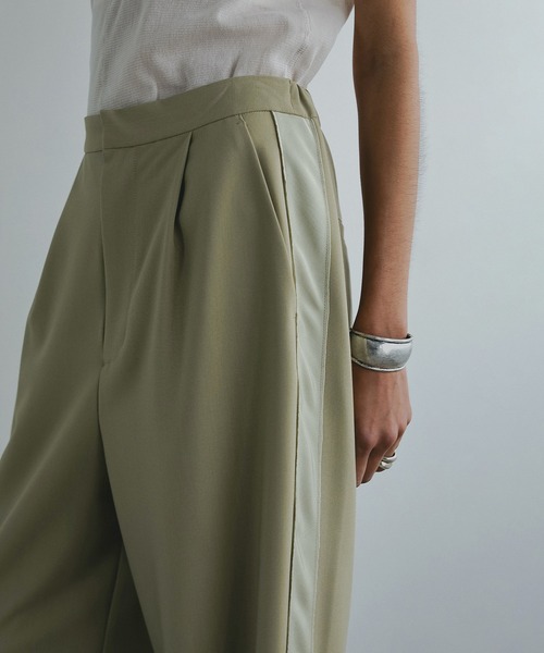 パンツ MANOF SIDE LINE SPORTS SATIN PANTS SIDE LINE SPORTS SATIN PANTS(505822103) | マノフ(MANOF) - d