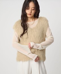 green label relaxing | フェザー ノースリーブ プルオーバー -ウォッシャブル-(ベスト)