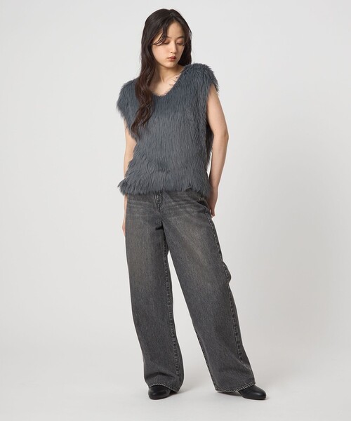 セール】フェザー ノースリーブ プルオーバー -ウォッシャブル