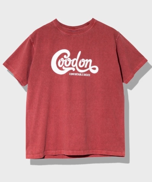 Good On（グッドオン）の「Good On/グッドオン　C-LOGO S/S TEE（Tシャツ/カットソー・メンズ・レッド/マスタード・X-LARGE/LARGE/MEDIUM）」の2枚目の写真