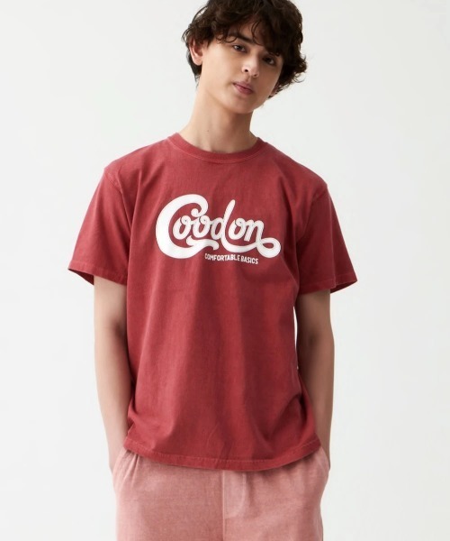 Good On（グッドオン）の「Good On/グッドオン　C-LOGO S/S TEE（Tシャツ/カットソー・メンズ・レッド/マスタード・X-LARGE/LARGE/MEDIUM）」の13枚目の写真