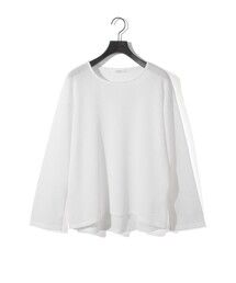 MIDIUMISOLID for Ladies シアーワッフルプルオーバー