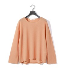 MIDIUMISOLID for Ladies シアーワッフルプルオーバー