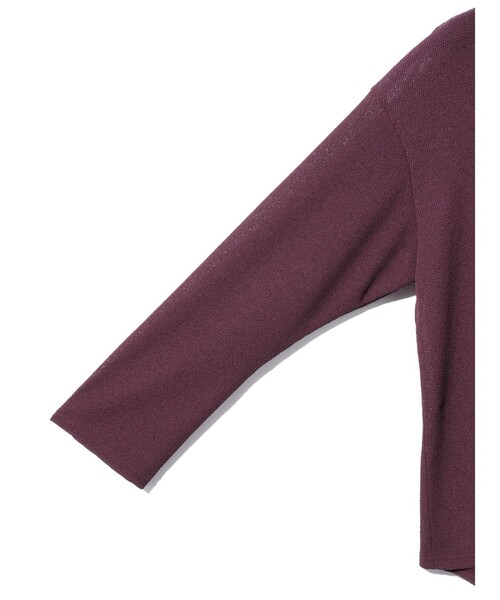 MIDIUMISOLID（ミディウミソリッド）の「MIDIUMISOLID for Ladies シアーワッフルプルオーバー（Tシャツ/カットソー・レディース・オレンジ/ブラック/オフホワイト/ワインレッド・FREE）」の19枚目の写真