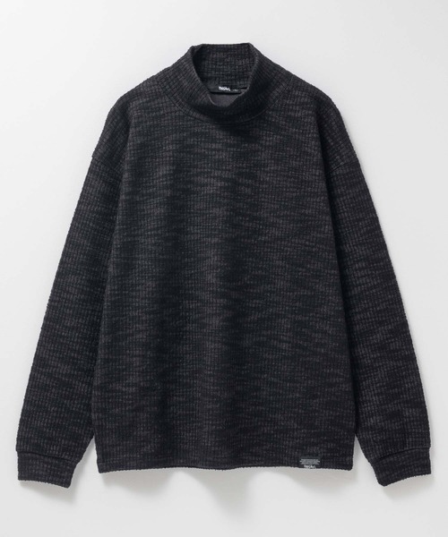 Mossimo(モッシモ)の「MOSSIMO モックネック 長袖Tシャツ(Tシャツ/カットソー・メンズ・ブラック/チャコールグレー・XL/L/M/S)」の1枚目の写真