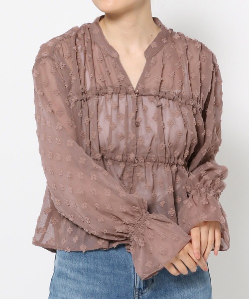 FOUND GOOD（ファウンドグッド）の「フラワードビーCDブラウス（シャツ/ブラウス・レディース・ブラウン系3/ブラック・L/M）」の2枚目の写真