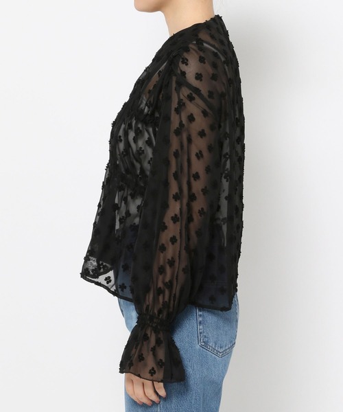 FOUND GOOD（ファウンドグッド）の「フラワードビーCDブラウス（シャツ/ブラウス・レディース・ブラウン系3/ブラック・L/M）」の11枚目の写真