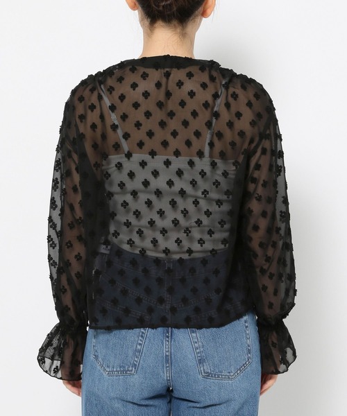 FOUND GOOD（ファウンドグッド）の「フラワードビーCDブラウス（シャツ/ブラウス・レディース・ブラウン系3/ブラック・L/M）」の3枚目の写真