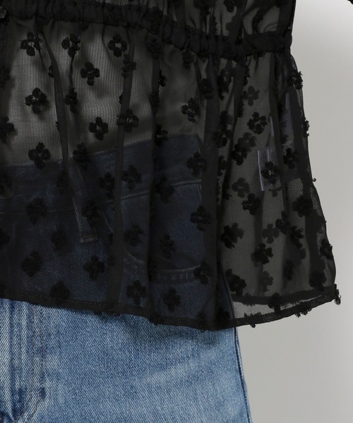 FOUND GOOD（ファウンドグッド）の「フラワードビーCDブラウス（シャツ/ブラウス・レディース・ブラウン系3/ブラック・L/M）」の6枚目の写真