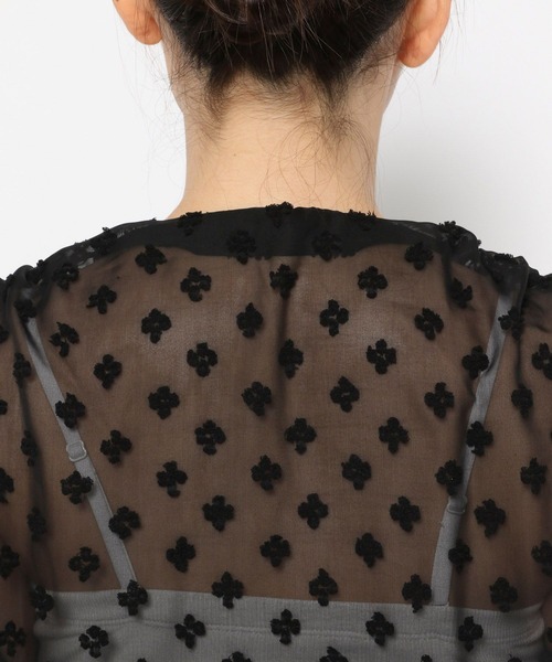 FOUND GOOD（ファウンドグッド）の「フラワードビーCDブラウス（シャツ/ブラウス・レディース・ブラウン系3/ブラック・L/M）」の7枚目の写真