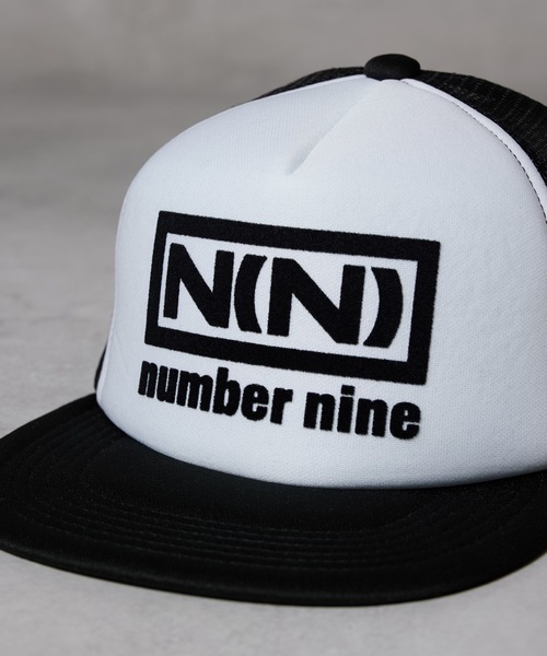 numbernine メッシュキャップ N(N) number nine PRINTED MESH CAP / エヌエヌ ナンバーナイン
