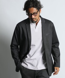 The DUFFER of ST.GEORGE(U_t@[IuZgW[W)SET UP COMFORT JERSEY JACKETFZbgAbv RtH[g W[WWPbg(e[[hWPbg)