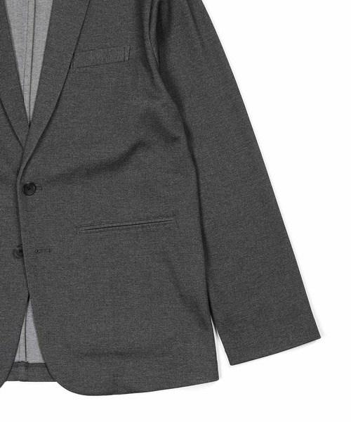 The DUFFER of ST.GEORGE（ザダファーオブセントジョージ）の「SET UP COMFORT JERSEY JACKET：セットアップ コンフォート ジャージジャケット（テーラードジャケット・メンズ・チャコールグレー/ライトグレー・MEDIUM/SMALL/X-LARGE/LARGE）」の13枚目の写真