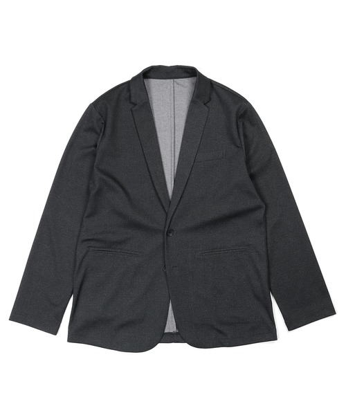 The DUFFER of ST.GEORGE（ザダファーオブセントジョージ）の「SET UP COMFORT JERSEY JACKET：セットアップ コンフォート ジャージジャケット（テーラードジャケット・メンズ・チャコールグレー/ライトグレー・MEDIUM/SMALL/X-LARGE/LARGE）」の9枚目の写真