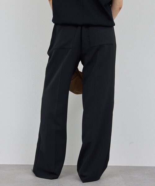 GALLARDAGALANTE（ガリャルダガランテ）の「【シワになりにくい】ジャージータックワイドパンツ（その他パンツ・レディース・グレイッシュベージュ/アイボリー/ブラック・0/1/2）」の9枚目の写真