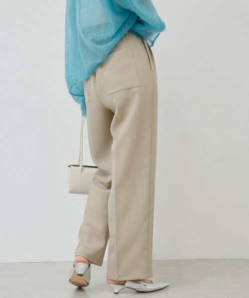 GALLARDAGALANTE（ガリャルダガランテ）の「【シワになりにくい】ジャージータックワイドパンツ（その他パンツ・レディース・グレイッシュベージュ/アイボリー/ブラック・0/1/2）」の17枚目の写真