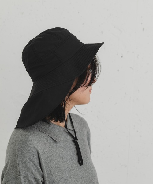 EKAL(エカル)の「サンシェードハット(ハット・レディース・ベージュ/ブラック・ONE)」の10枚目の写真