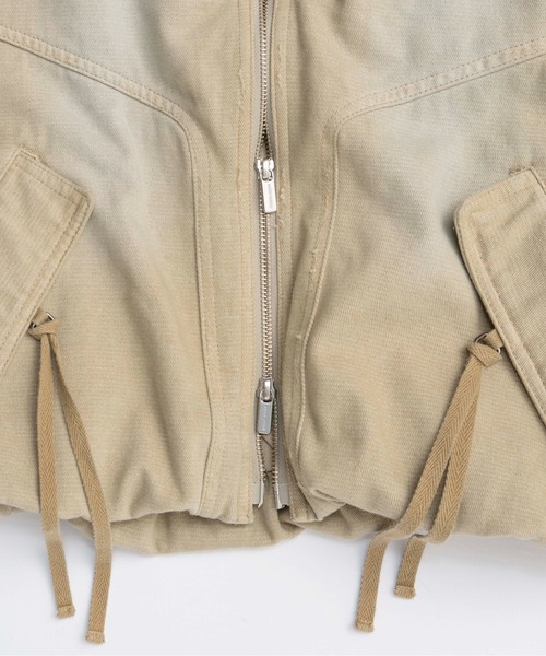 MAISON SPECIAL(メゾンスペシャル)の「Washed MA-1/ウォッシュドMA-1【MAISON SPECIAL/メゾンスペシャル】(MA-1・レディース・ベージュ/ブラック・FREE)」の12枚目の写真