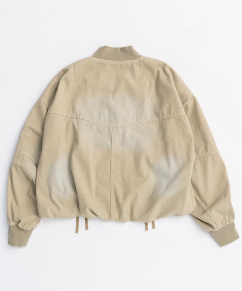 MAISON SPECIAL(メゾンスペシャル)の「Washed MA-1/ウォッシュドMA-1【MAISON SPECIAL/メゾンスペシャル】(MA-1・レディース・ベージュ/ブラック・FREE)」の15枚目の写真