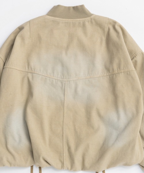 MAISON SPECIAL(メゾンスペシャル)の「Washed MA-1/ウォッシュドMA-1【MAISON SPECIAL/メゾンスペシャル】(MA-1・レディース・ベージュ/ブラック・FREE)」の16枚目の写真