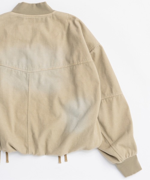 MAISON SPECIAL(メゾンスペシャル)の「Washed MA-1/ウォッシュドMA-1【MAISON SPECIAL/メゾンスペシャル】(MA-1・レディース・ベージュ/ブラック・FREE)」の17枚目の写真