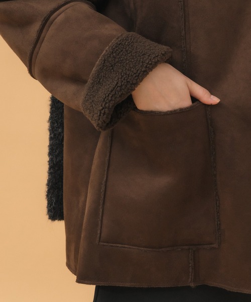  PARTY ミドルフェイクムートンコート （ブラック） PARTY ミドルフェイクムートンコート （ブラック） PARTY ミドル