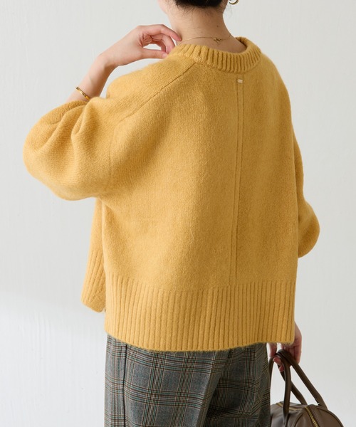 COLLAGE GALLARDAGALANTE（コラージュガリャルダガランテ）の「ヤクライクニット/WEB限定カラー展開（ニット/セーター・レディース・ライトグレー/チャコールグレー/オフホワイト/ブラック/オレンジ/モカ/ブラウン/ブルー・FREE）」の14枚目の写真