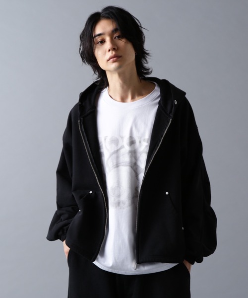 DANKE SCHON（ダンケシェーン）の「DankeSchon/ダンケシェーン/480HW SWEAT ZIP HOODIE（パーカー・メンズ・ブラウン/ブラック・S/M/L）」の2枚目の写真