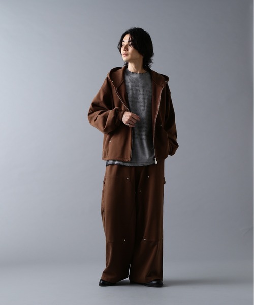 DANKE SCHON（ダンケシェーン）の「DankeSchon/ダンケシェーン/480HW SWEAT ZIP HOODIE（パーカー・メンズ・ブラウン/ブラック・S/M/L）」の19枚目の写真