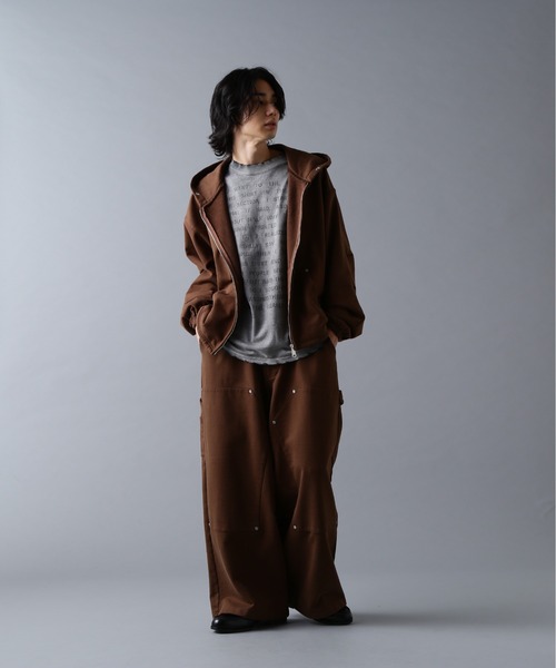 DANKE SCHON（ダンケシェーン）の「DankeSchon/ダンケシェーン/480HW SWEAT ZIP HOODIE（パーカー・メンズ・ブラウン/ブラック・S/M/L）」の21枚目の写真